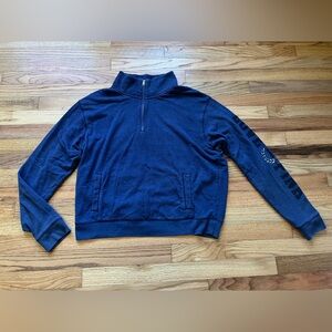 Victoria's Secret PINK Navy Half Zip Size Large